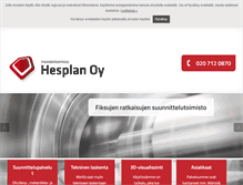 Tablet Screenshot of hesplan.fi